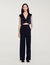 Wide-leg satin side stripe trousers