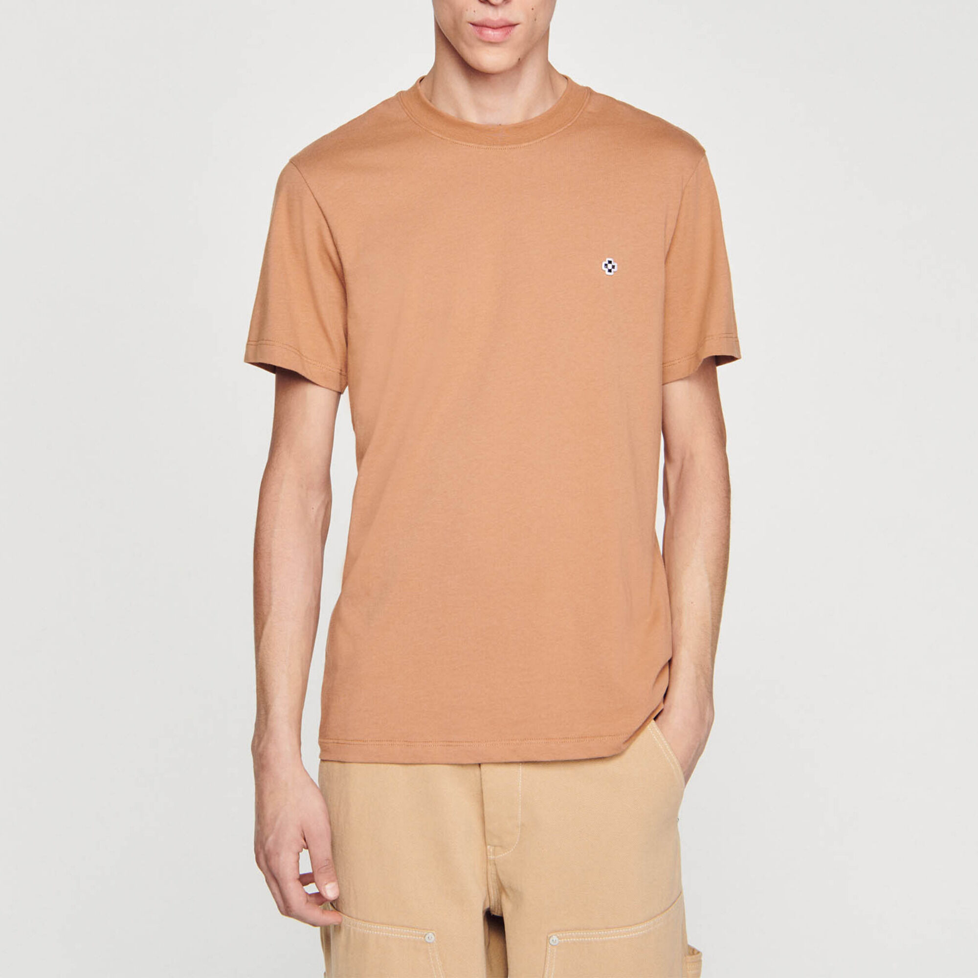 T-shirt with Square Cross patch