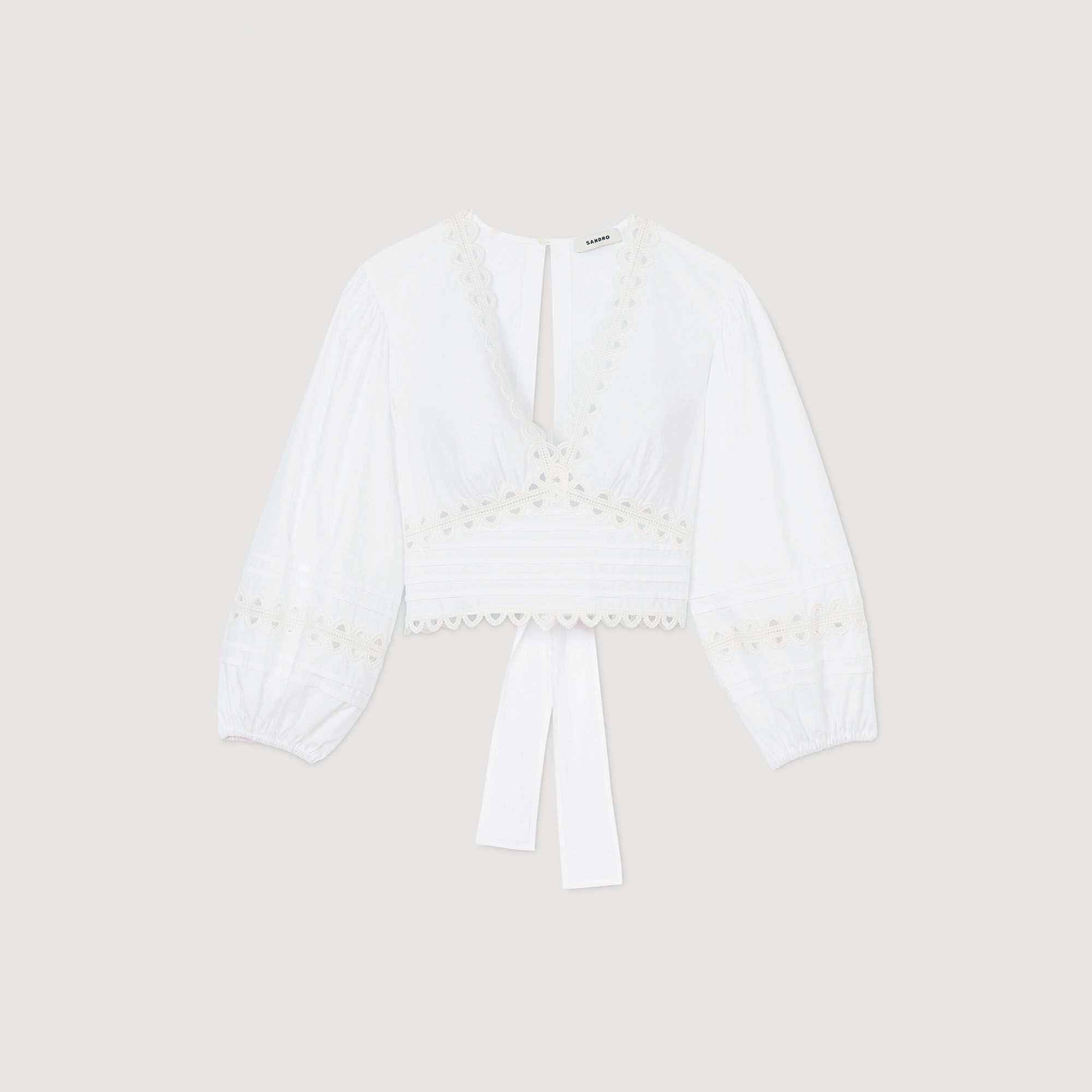 Poplin crop top