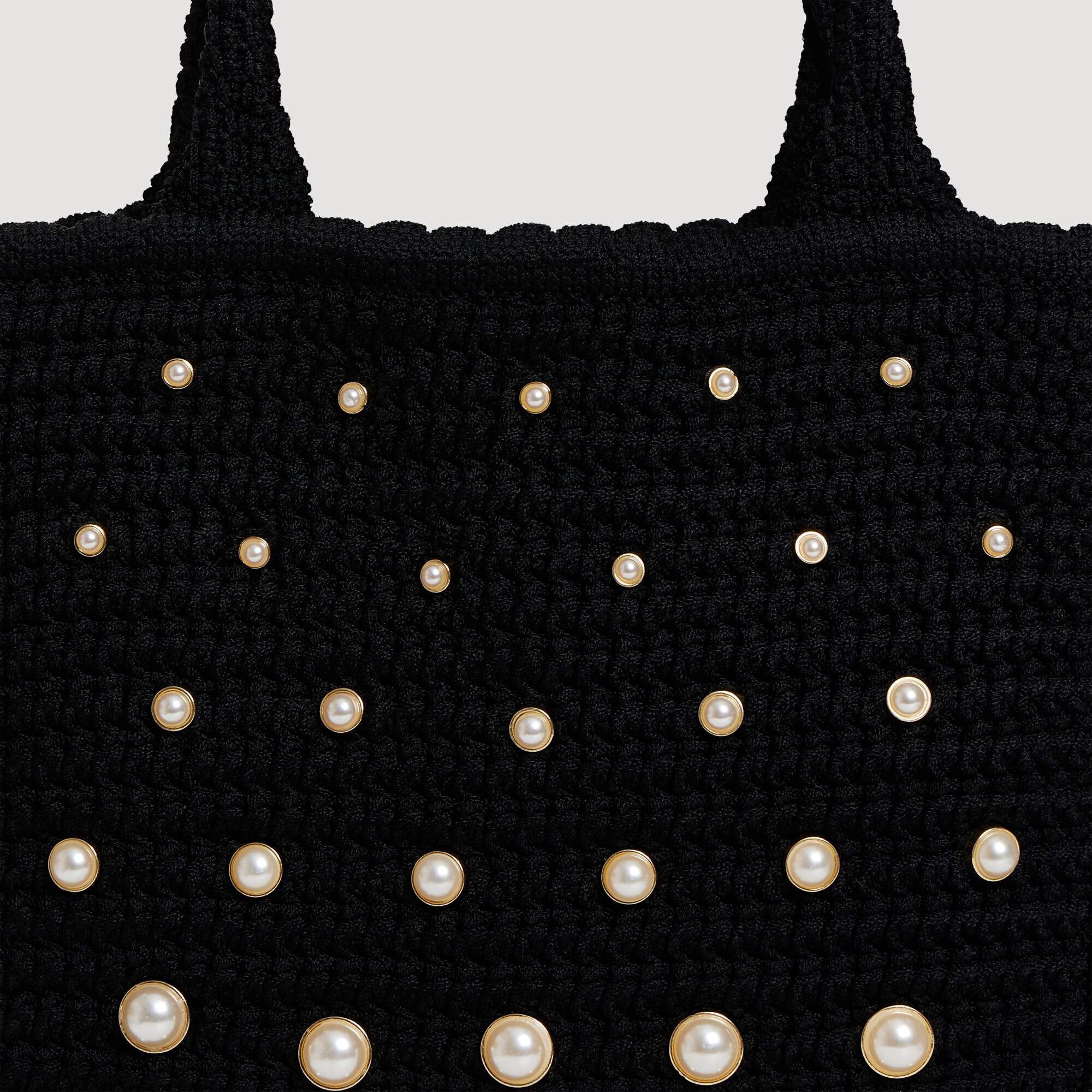 Beaded crochet bag