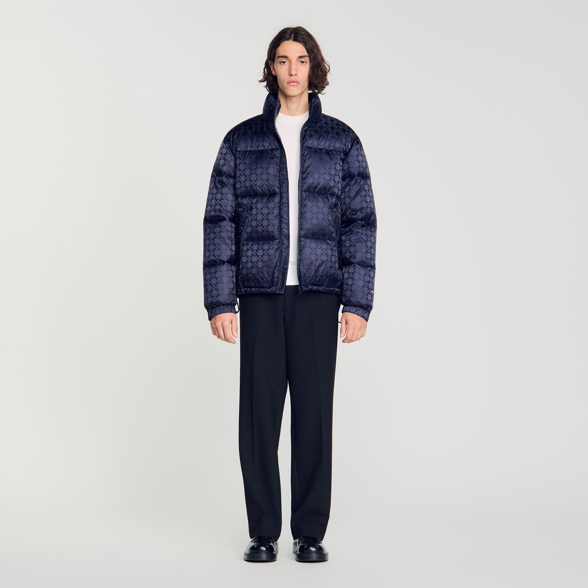 Water-repellent cross-motif puffer - Men | Sandro