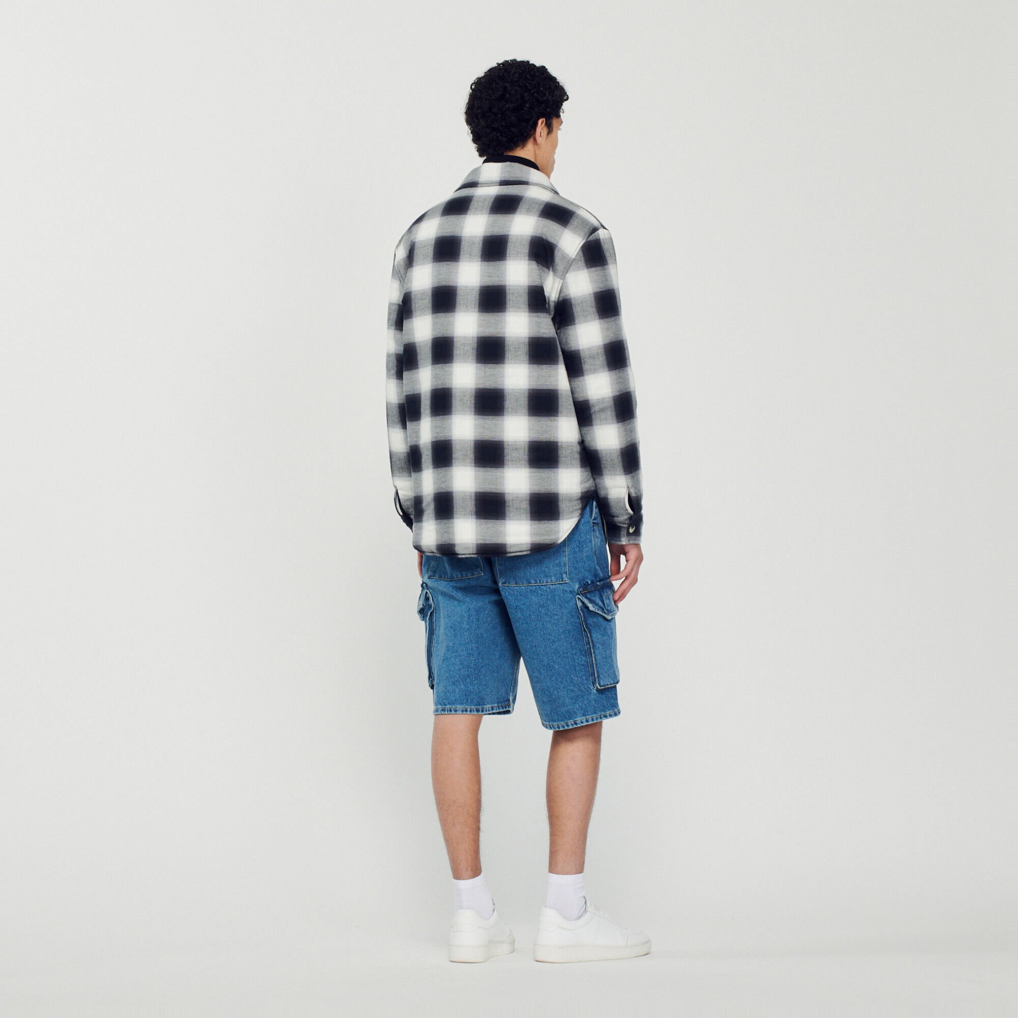 Quilted checked jacket
