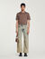 Knitted polo shirt with zip collar