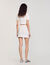 Short pearl bead knit skirt