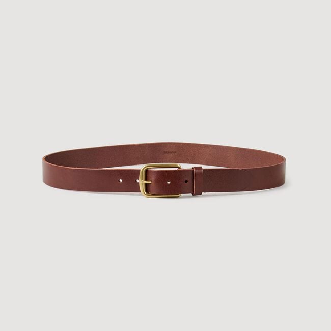 Leather belt