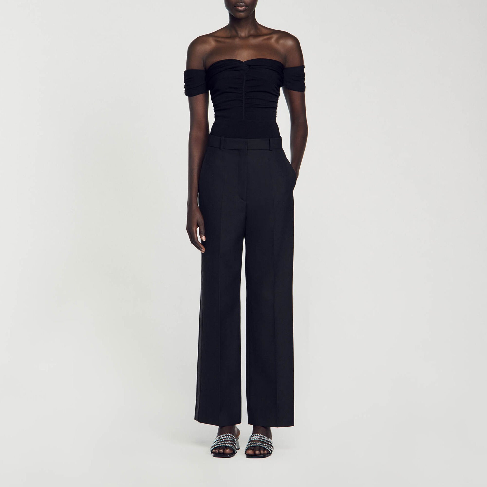 Straight-leg trousers