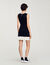 Short knit dress with beaded neck