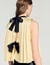 Pleated tie-back top