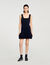Short knit dress with ruffles