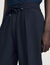 Elasticated straight-leg trousers