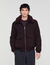 Wool aviator jacket with shearling