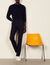Straight-leg virgin wool trousers