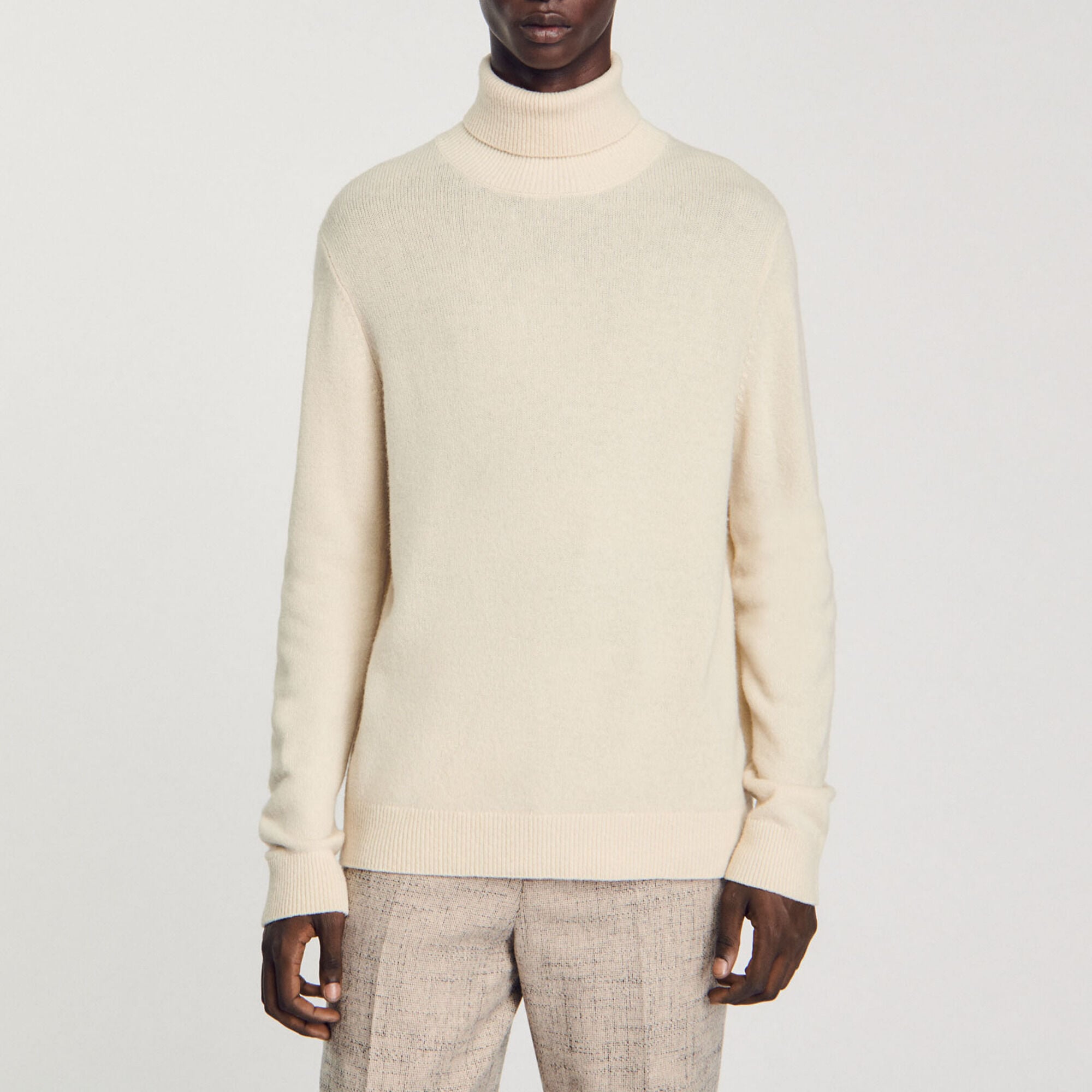Wool and cashmere turtleneck jumper - Men | Sandro
