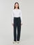 Knit rhinestone-covered trousers