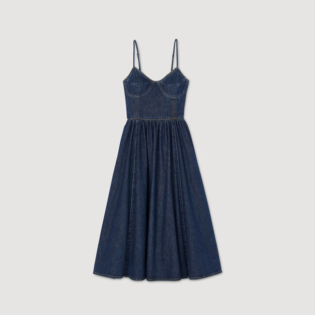Midi denim dress