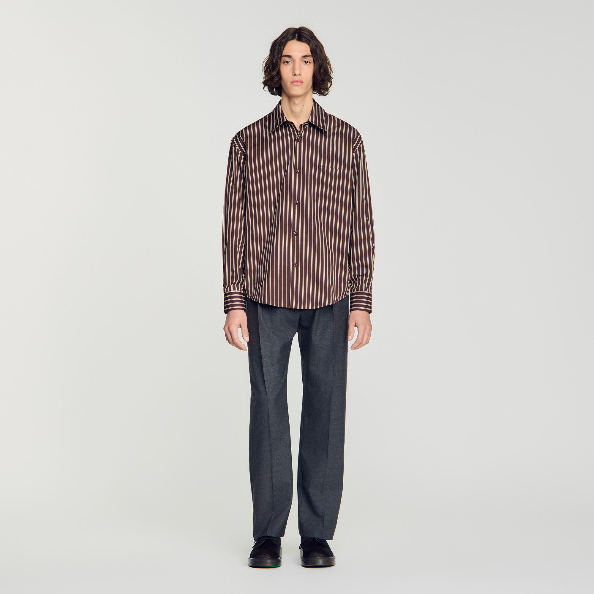 Striped cotton shirt