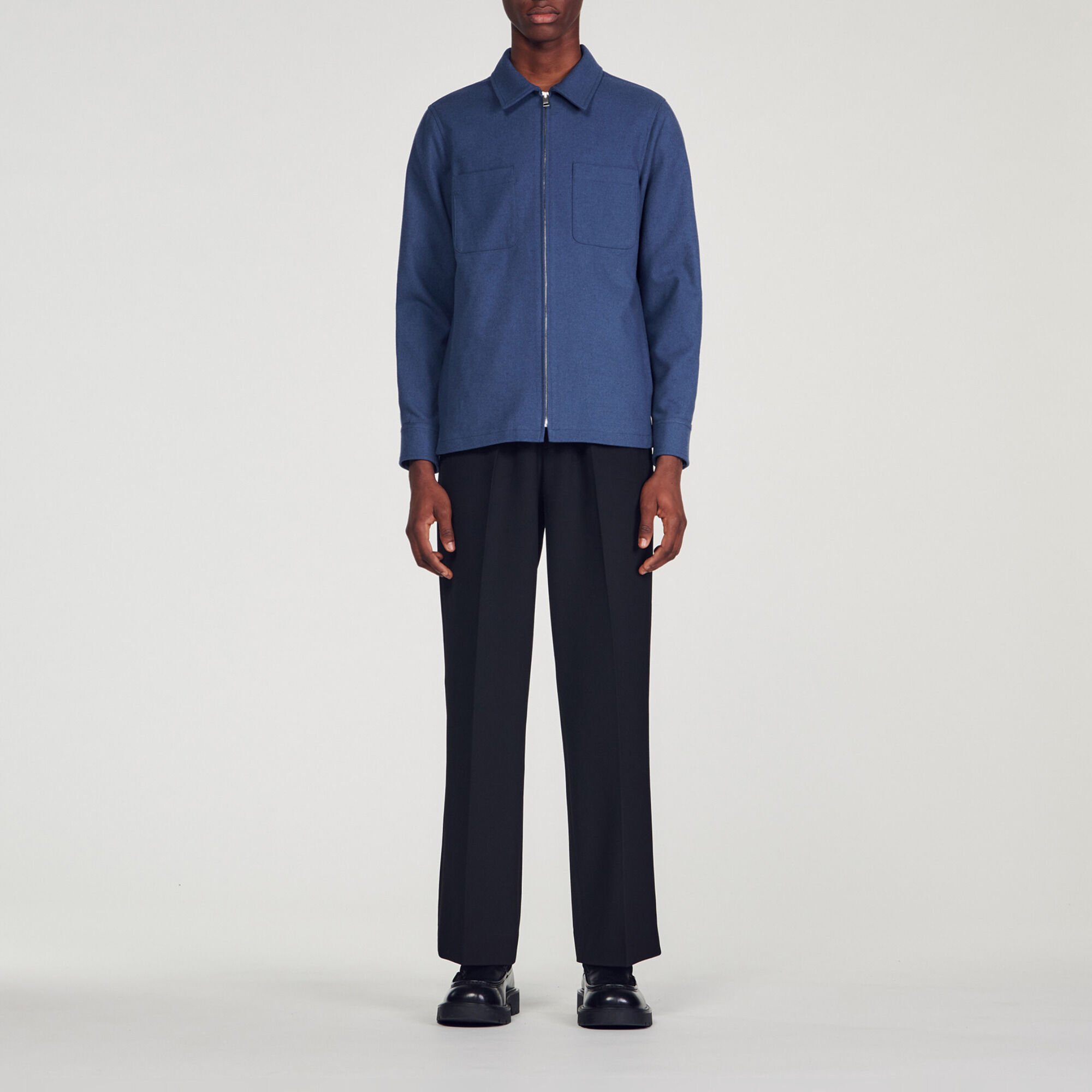 Wool overshirt