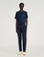 Elasticated straight-leg trousers