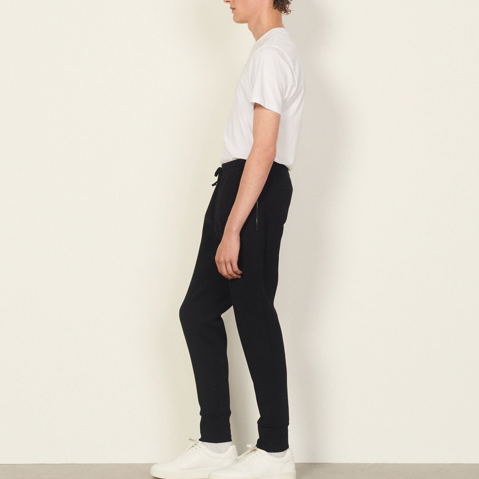 Technical fabric jogging bottoms