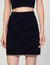 Short velvet knit skirt