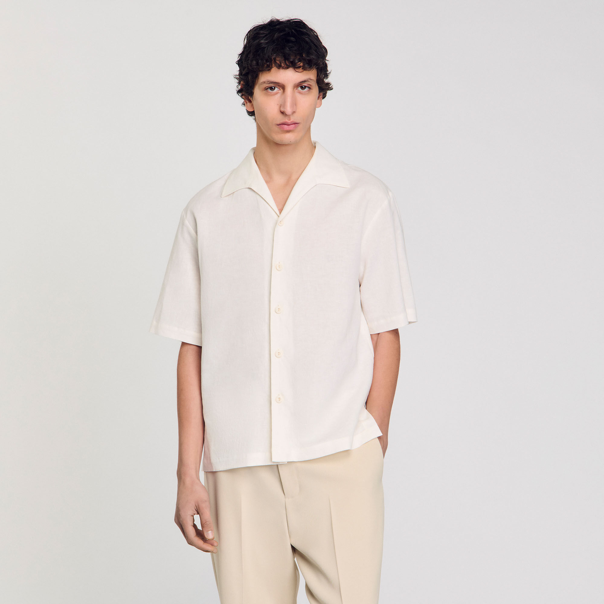 Cotton and linen shirt