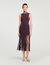 Fringed knit maxi dress