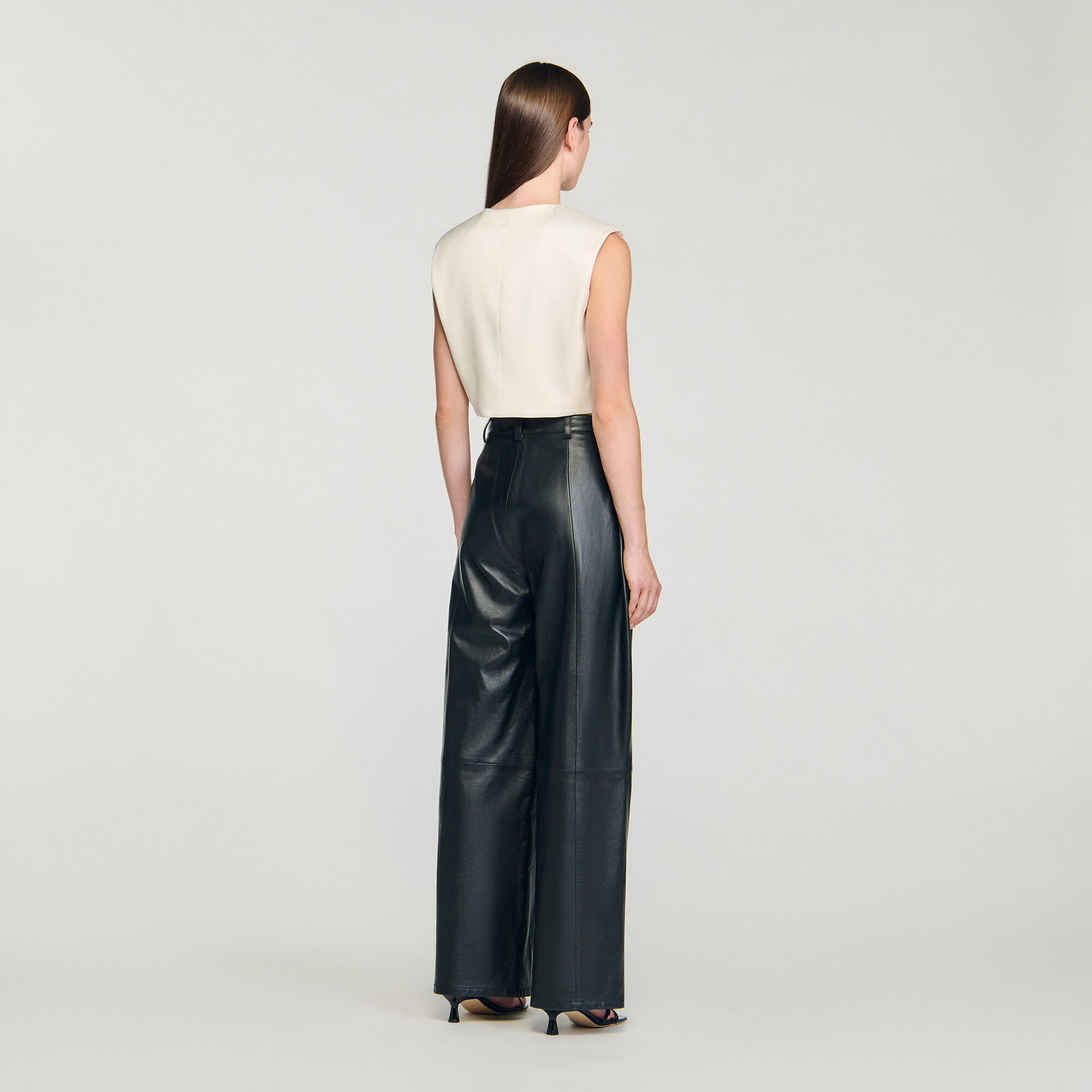Satin crop top - Women | Sandro