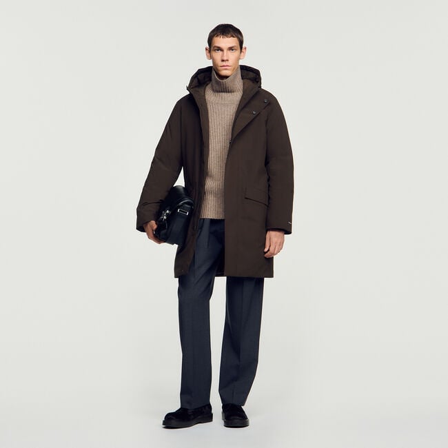 Zip-up hooded parka - Men | Sandro