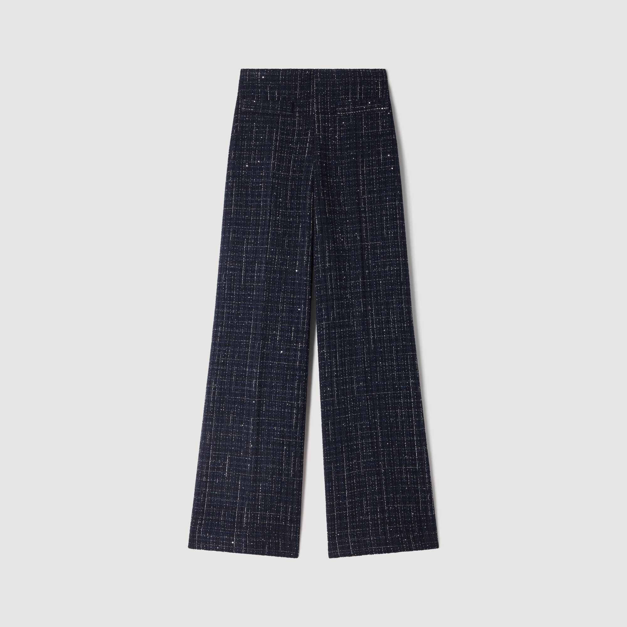 Decorative tweed trousers