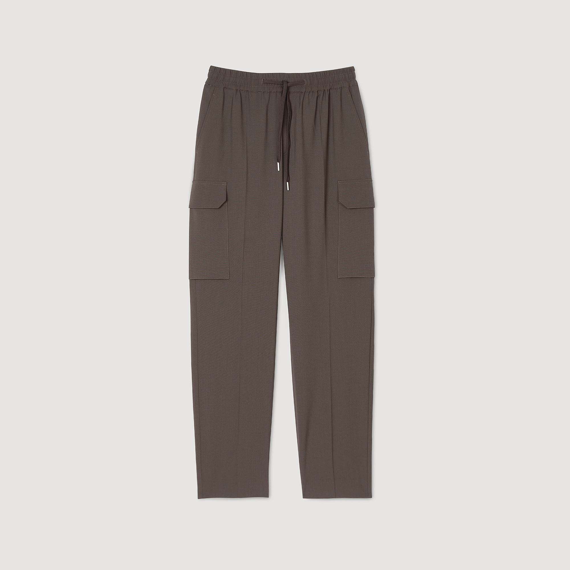 Elasticated cargo trousers