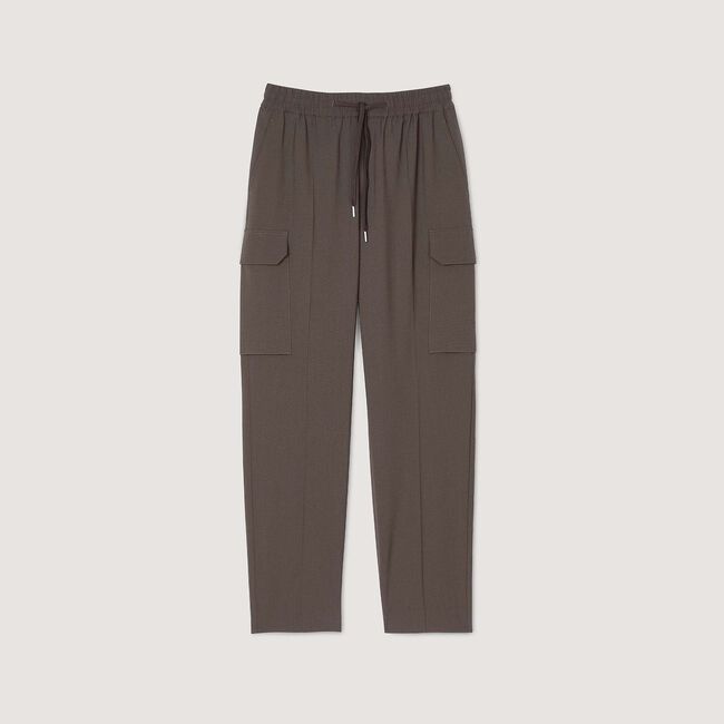 Elasticated cargo trousers
