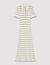 Knitted maxi dress with polo neck