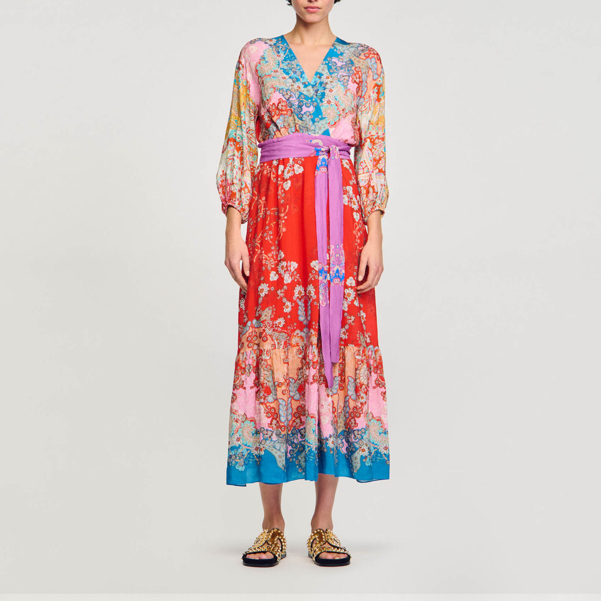 Maxi wrap dress