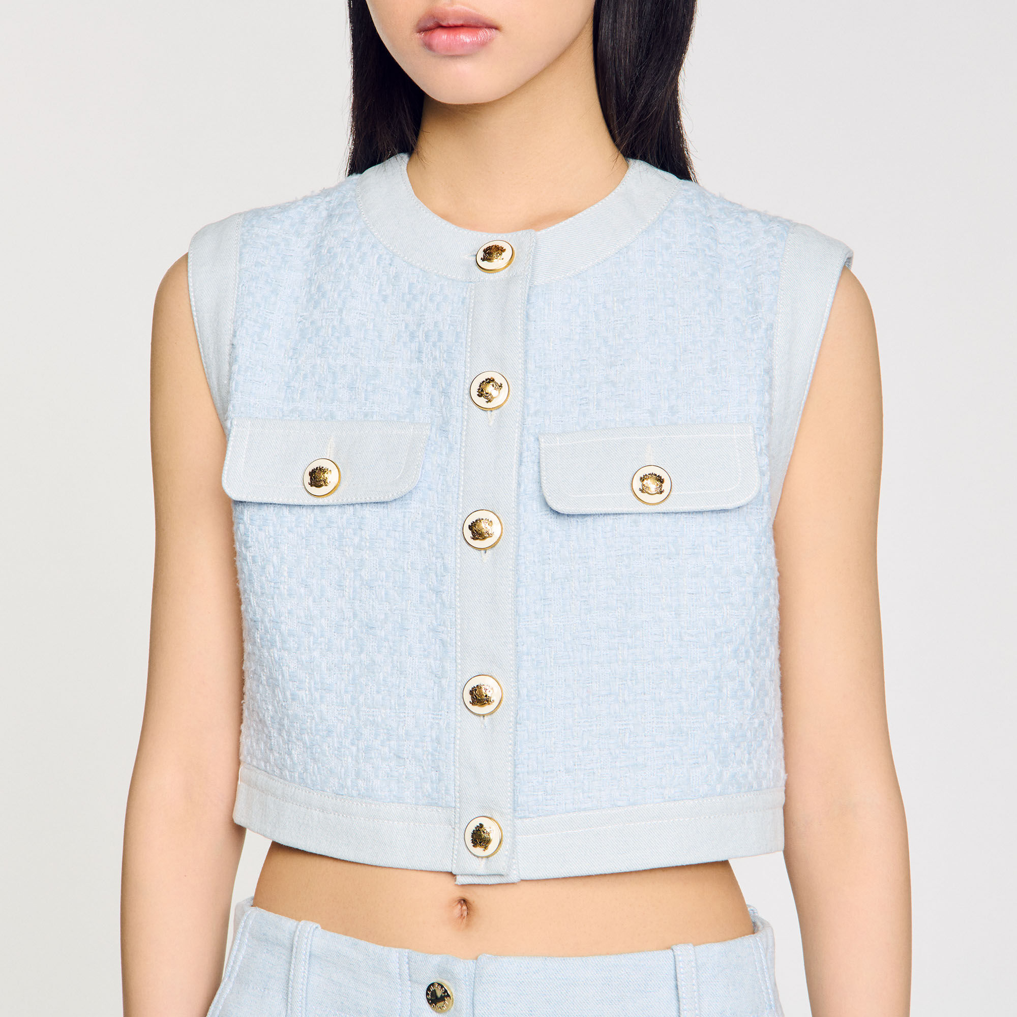 Decorative tweed jacket