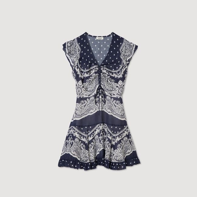 Short bandana-motif dress