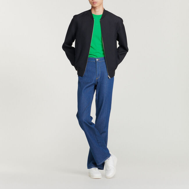 Wool varsity jacket - Men | Sandro