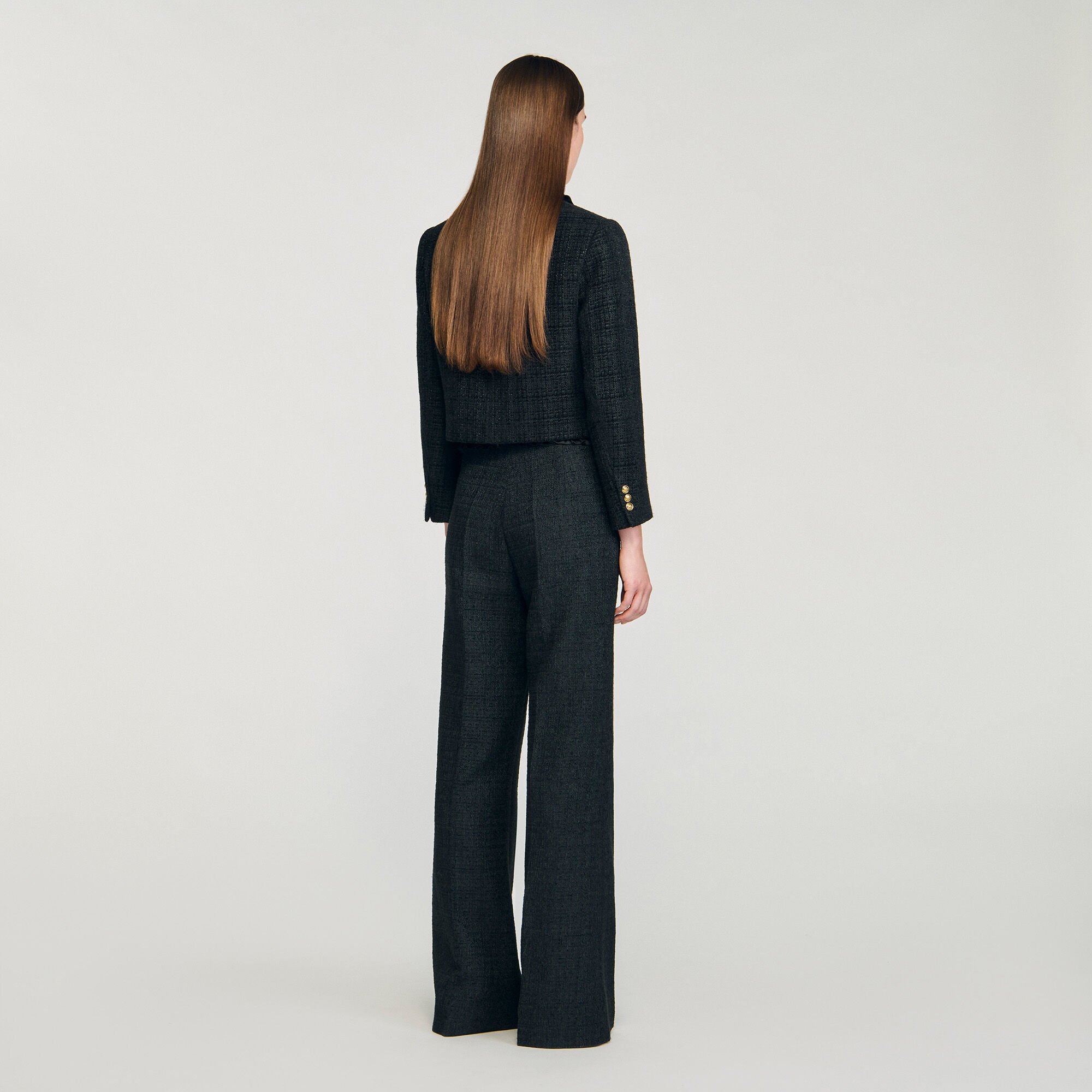 Tweed suit trousers