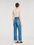 Wide-leg striped jeans