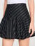 Short striped sequin skirt