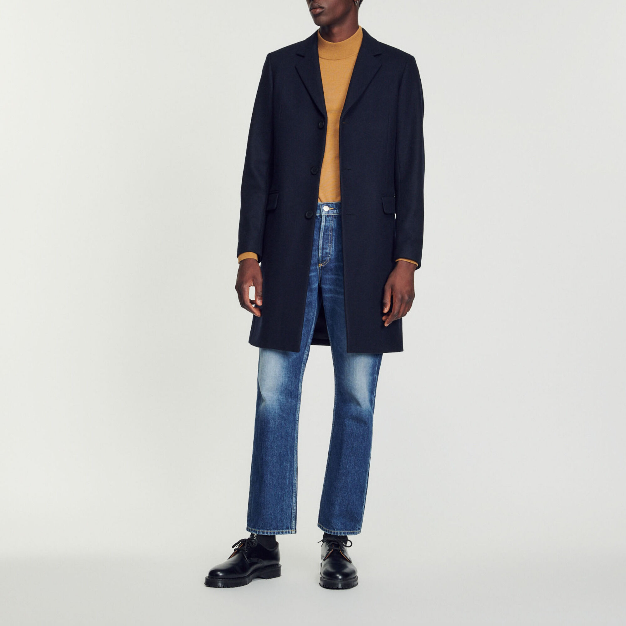 Wool and cashmere coat - Men | Sandro