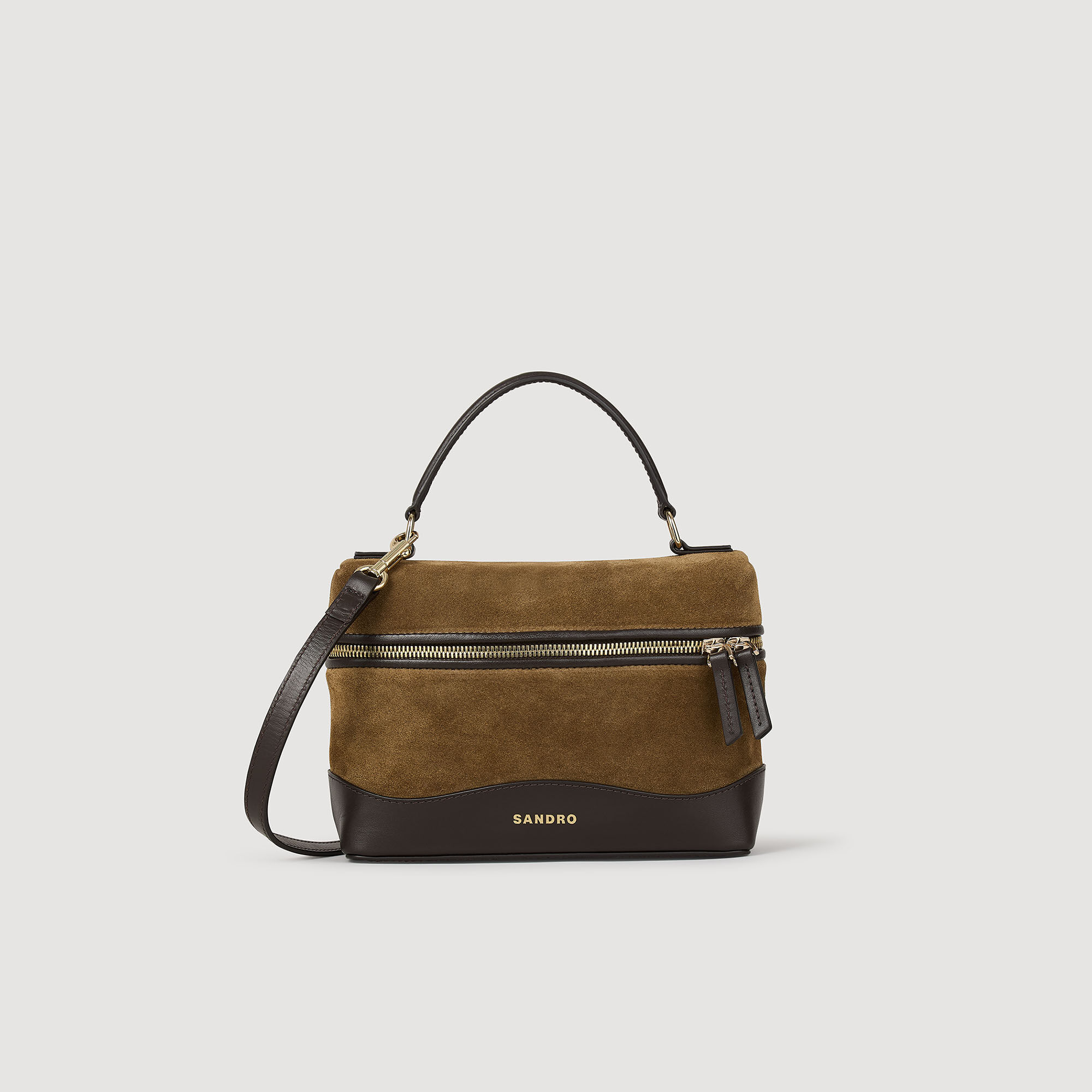ショルダーバッグ・ポシェット ^MUCENT^ Sandra Suede Shoulder Bag Unisex 2 Colors P00000ON Shoulder Bags for women | Sandro Paris