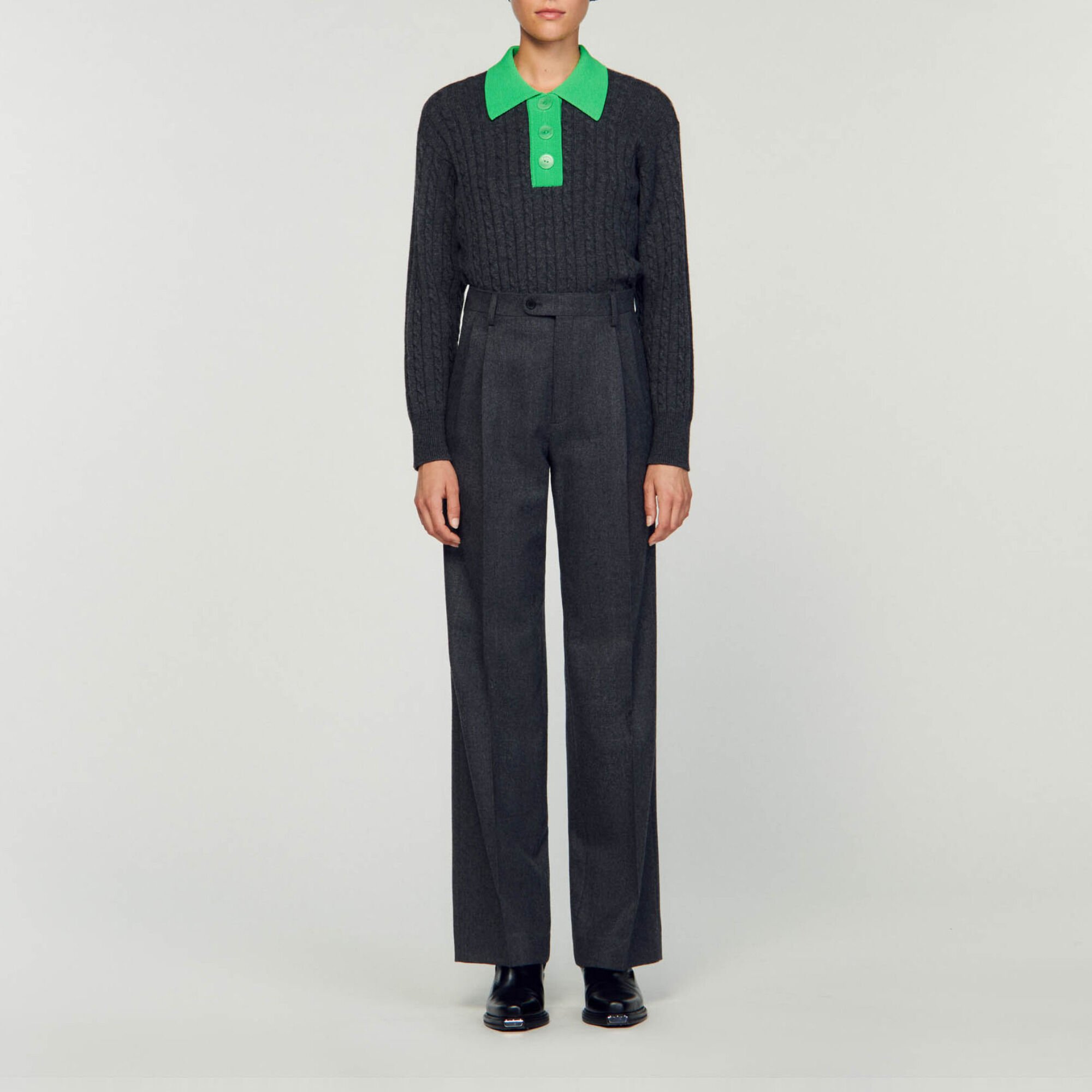 Straight-leg trousers