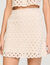 Short beaded crochet skirt