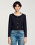 Jacket with beaded collar