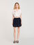 Short dual-material skirt