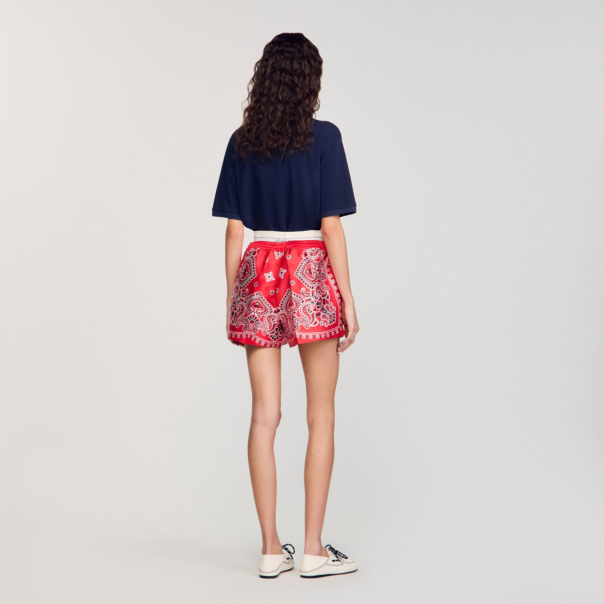 Bandana print shorts