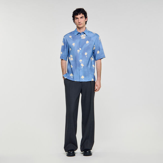 Floral motif shirt