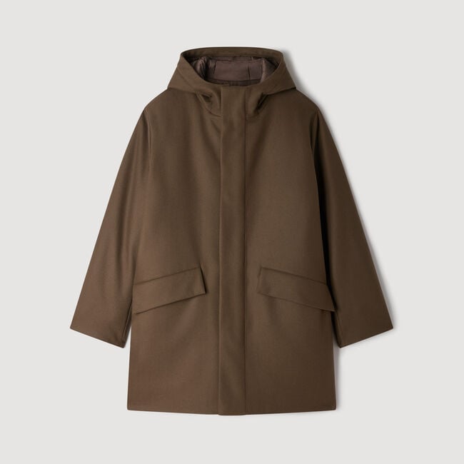 Wool and cashmere parka - Men | Sandro