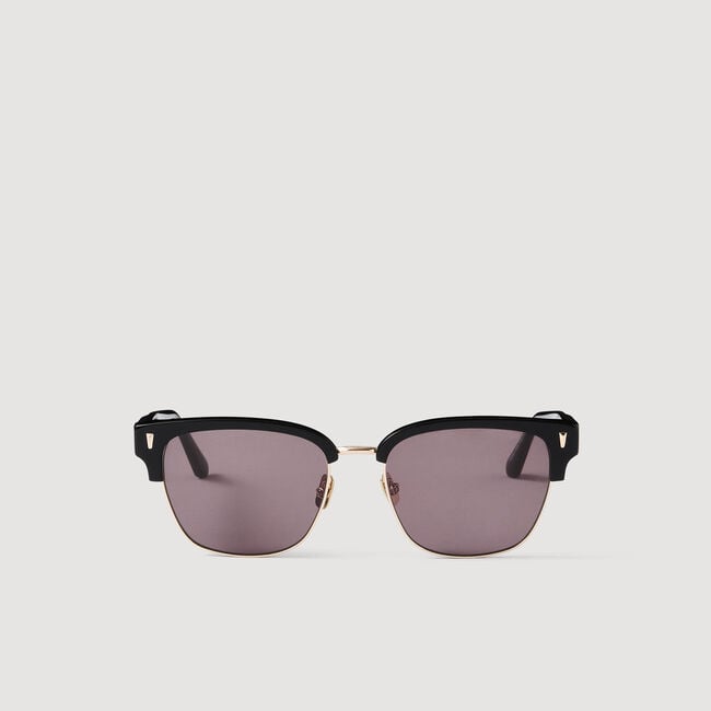 Acetate logo sunglasses