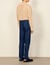Wide-leg chambray trousers